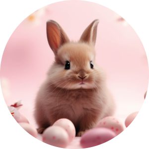 Muurcirkel Easter bunny