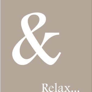 Tuinposter & relax   ( beige)