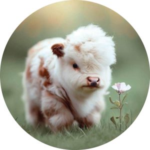 Muurcirkel Baby cow