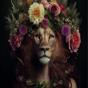 Tuinposter Lion  (gaat uit de  collectie)