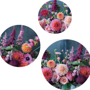 Muurcirkel Flowers soft