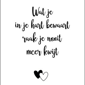 Kaart Wat je in je hart