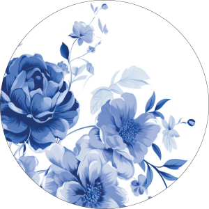 Delfts blauw bloemen