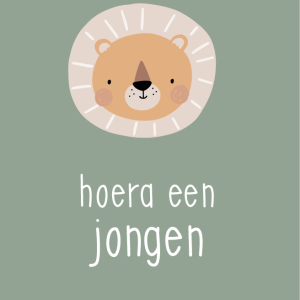 Hoera een jonge