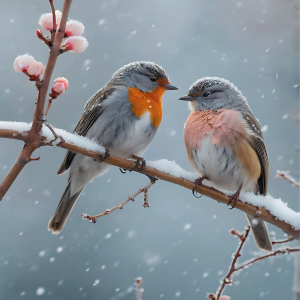 birdy's in snow