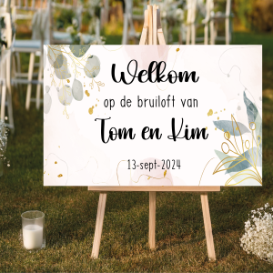 Welkomstbord botanisch 1