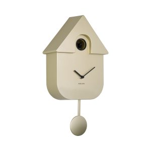 Wall Clock Modern Cuckoo Metallic Gold