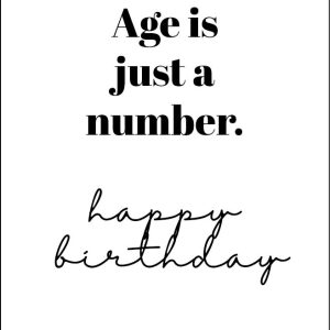 Age is