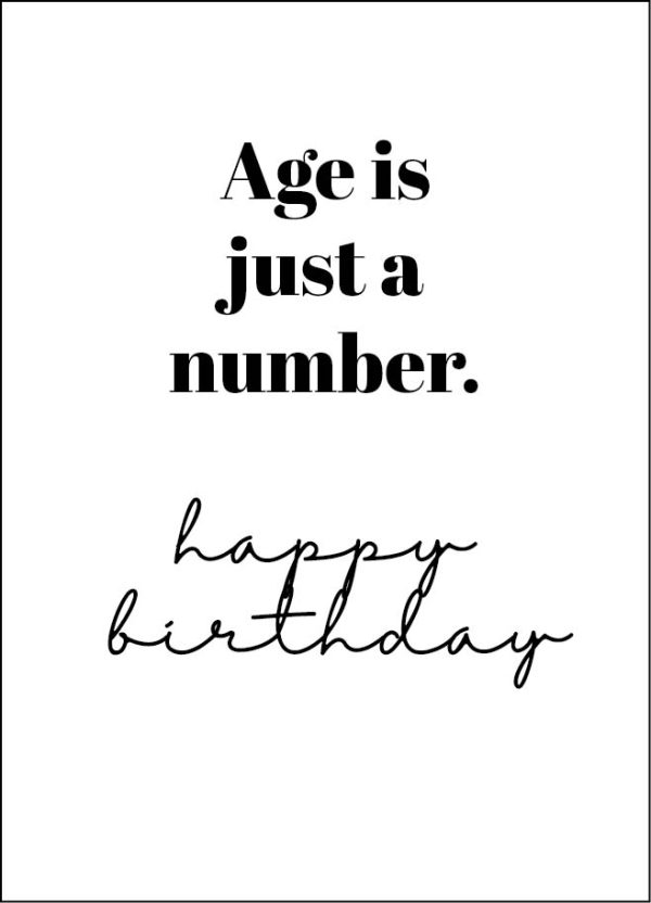 Age is