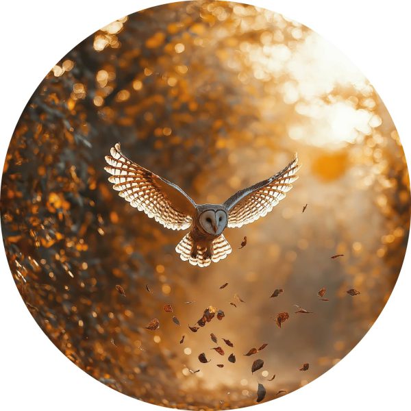 Owl in forest