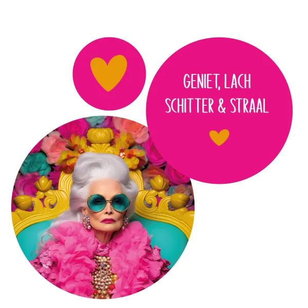 Glamorous, fashionable grandmother - Afbeelding 3