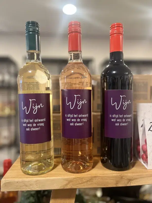 Wijn is altijd het antwoord