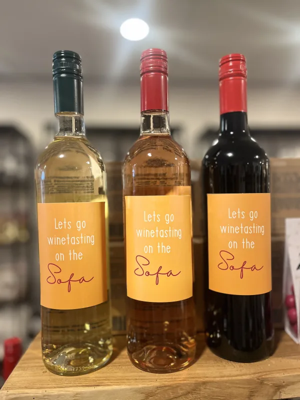 Lets go winetasting on the sofa