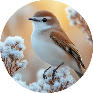 Brown bird winter
