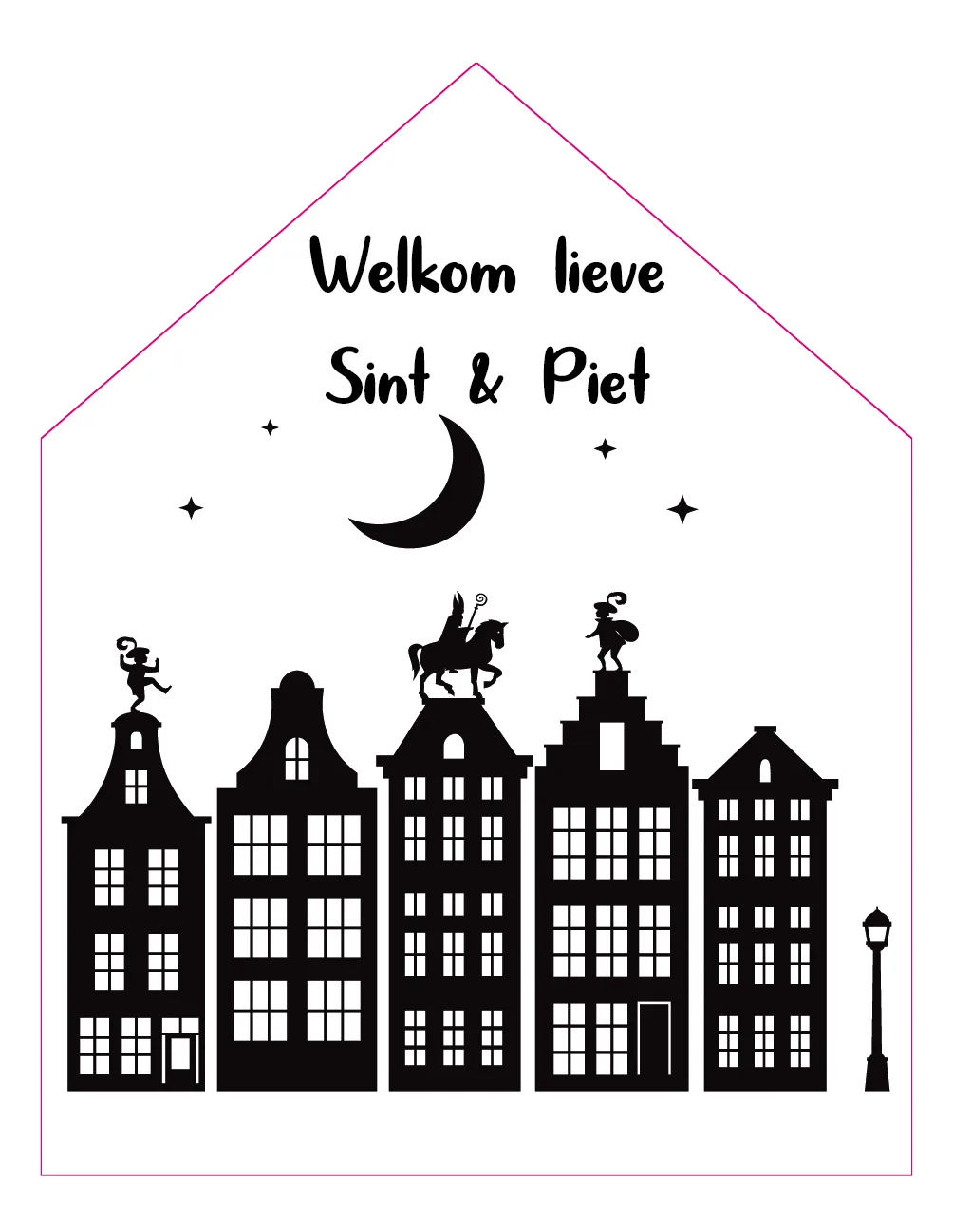 Huisje welkom lieve sint