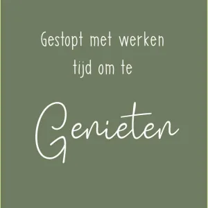 Gestopt met werken