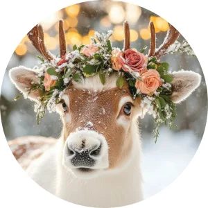 Deer winter flowers