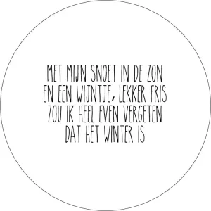 Met mijn snoet