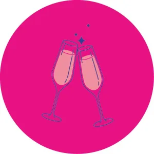 Glazen pink