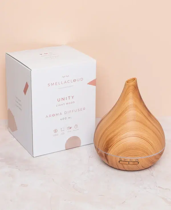 Unity - Geurwolkje® Aroma Diffuser - Licht hout - 400 ml - Afbeelding 3