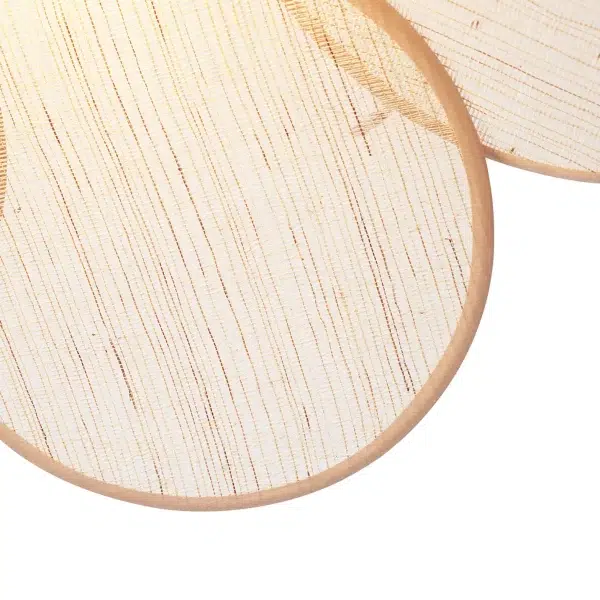 Japandi plafondlamp crème met linnen kap - Afbeelding 4