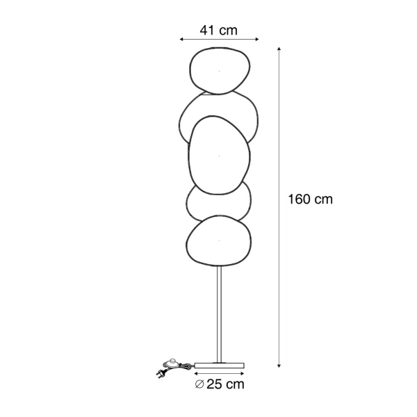Japandi vloerlamp beige - Afbeelding 3