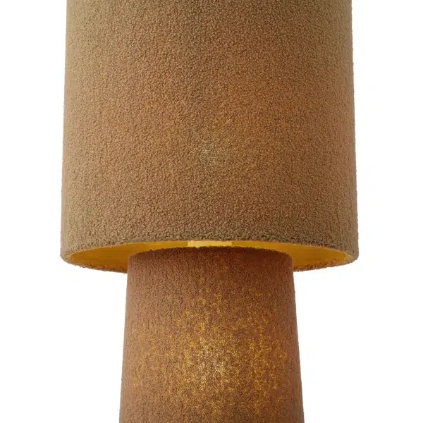 Japandi vloerlamp bruin teddy