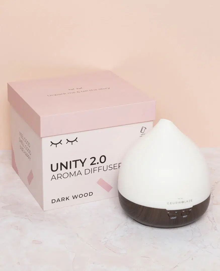 Unity 2.0 - Geurwolkje® Aroma Diffuser - Donker hout - Afbeelding 2