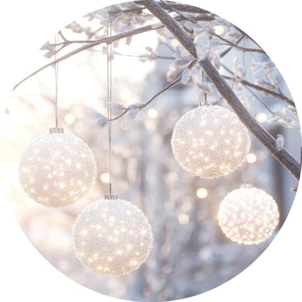White ornaments